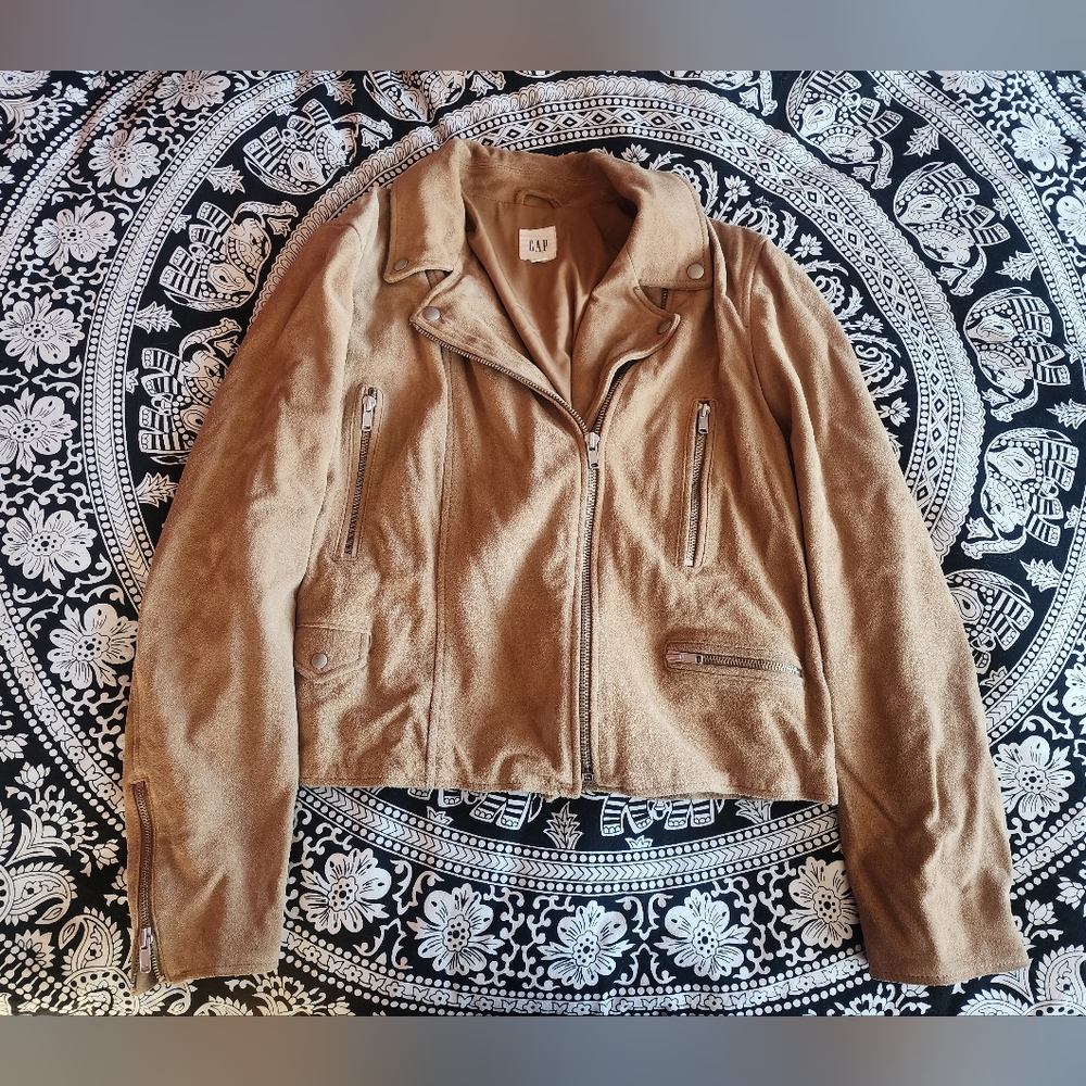 Suede Moto Jacket